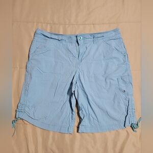 Khakis & Company Light Blue Cargo Shorts - Size 12